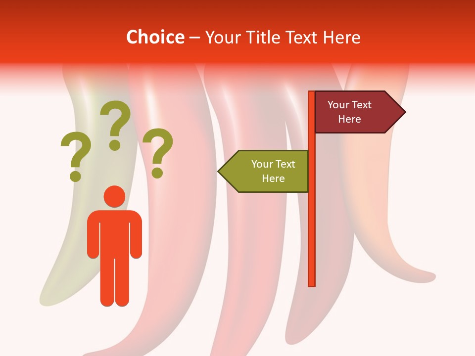 White Isolated Yellow PowerPoint Template