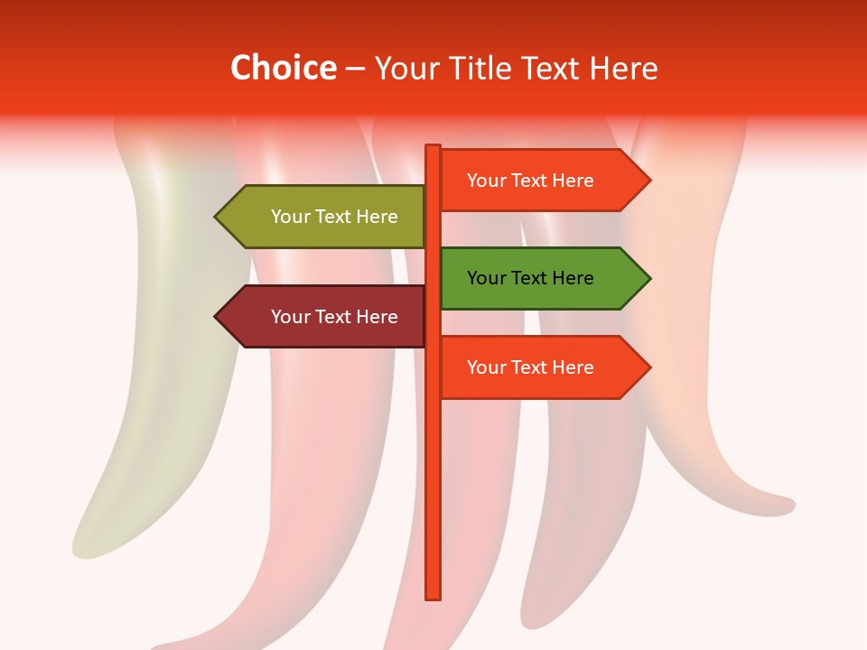 White Isolated Yellow PowerPoint Template
