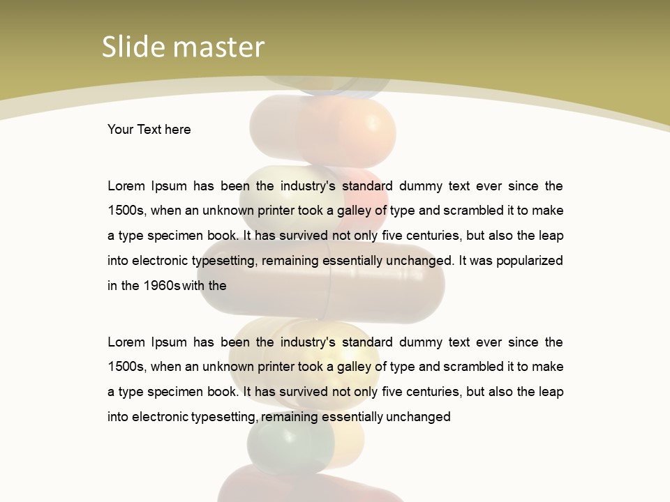 Medicine Medication Capsules PowerPoint Template