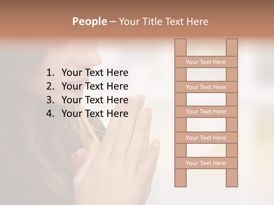 Spiritual White Lord PowerPoint Template