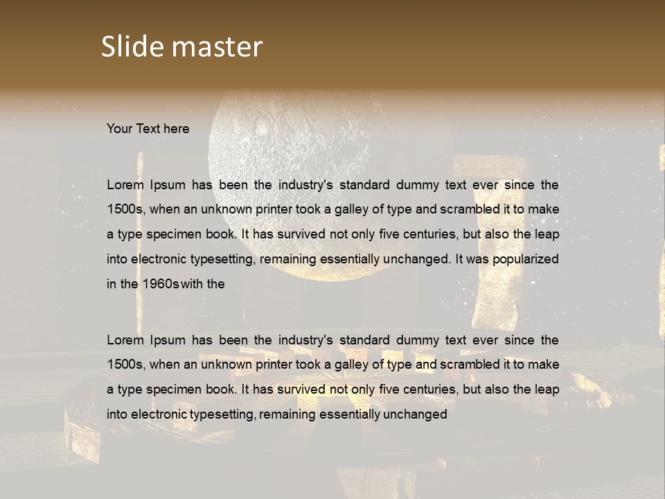 Sky Space Dramatic PowerPoint Template