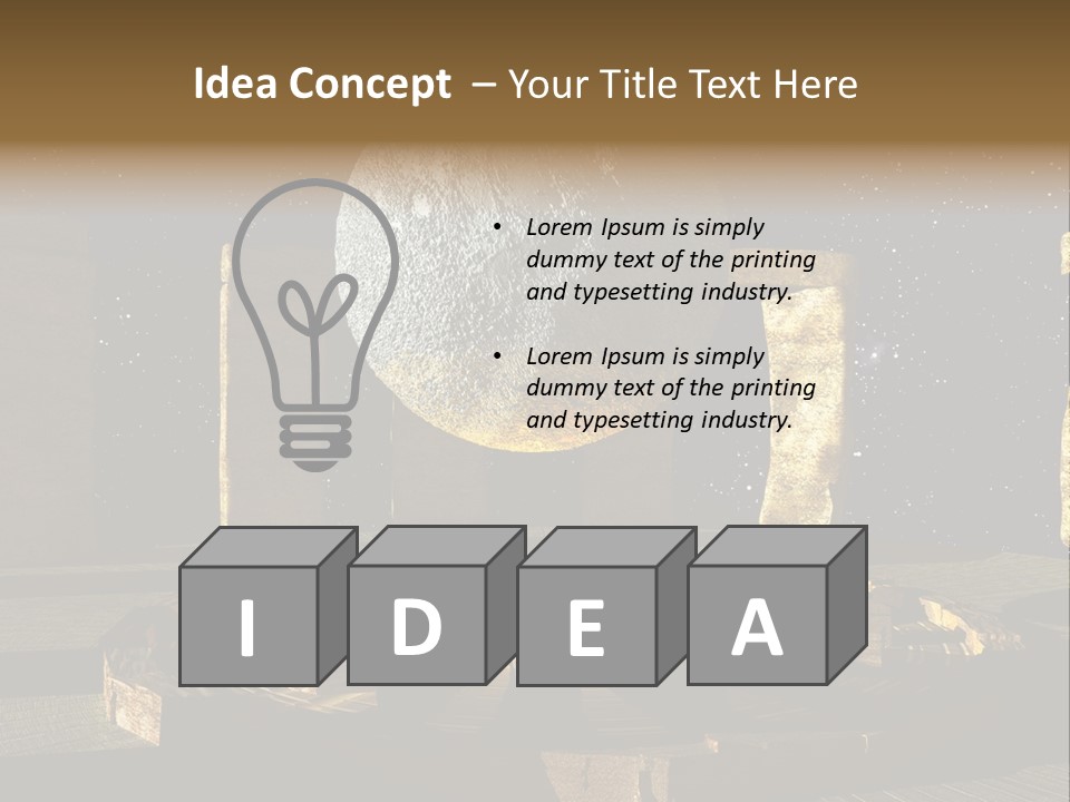 Sky Space Dramatic PowerPoint Template