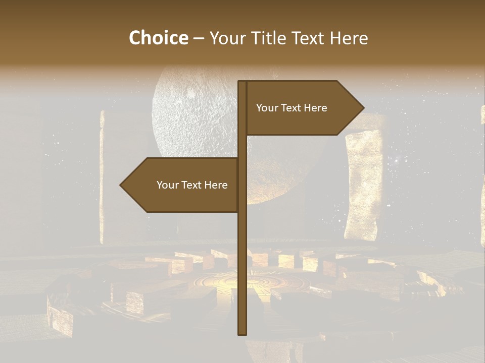 Sky Space Dramatic PowerPoint Template
