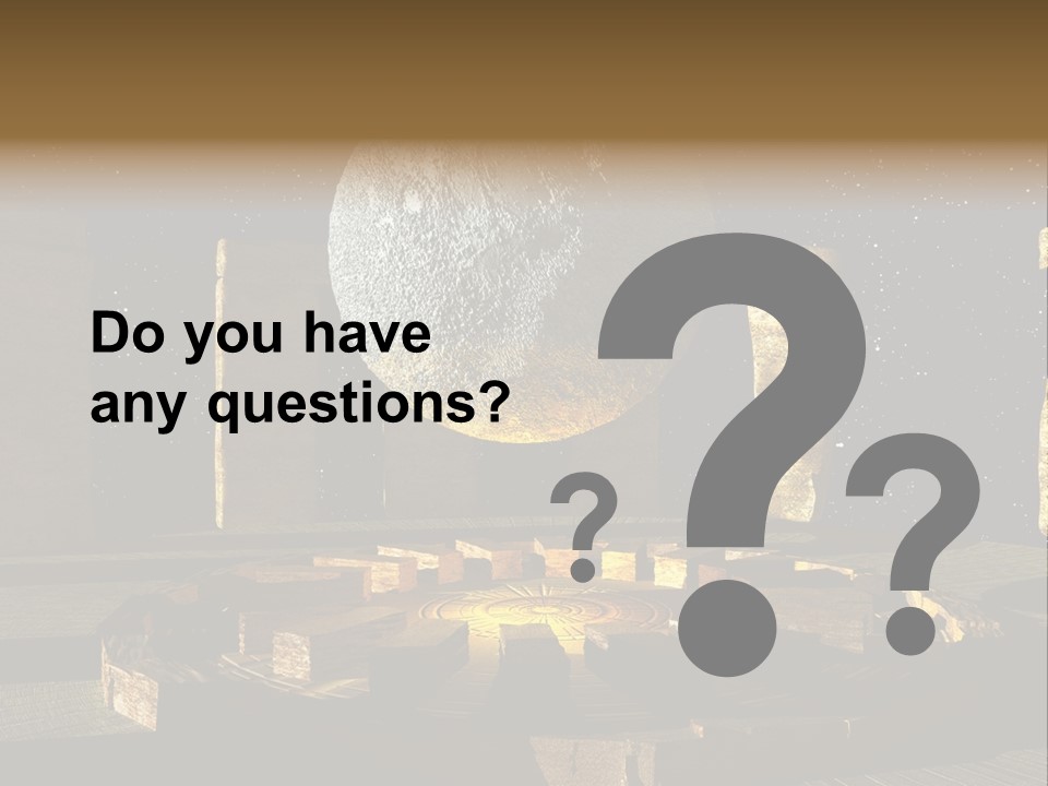 Sky Space Dramatic PowerPoint Template