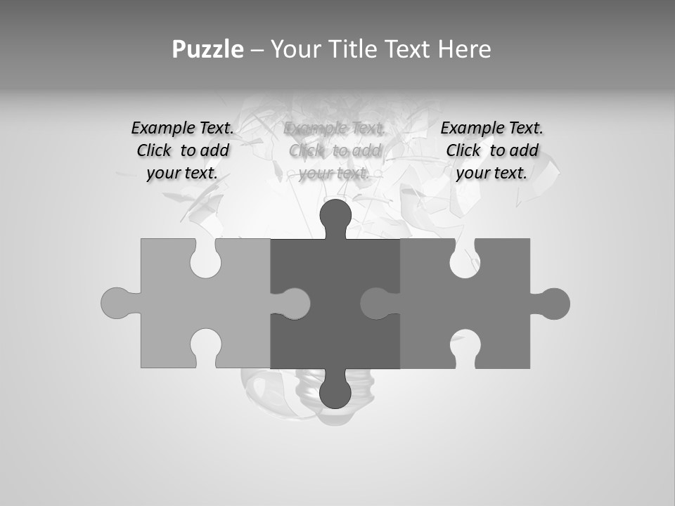 Symbol Wattage Glass PowerPoint Template