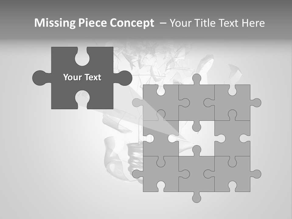 Symbol Wattage Glass PowerPoint Template