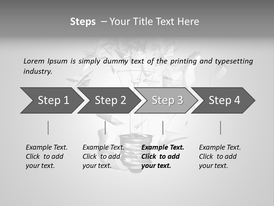 Symbol Wattage Glass PowerPoint Template