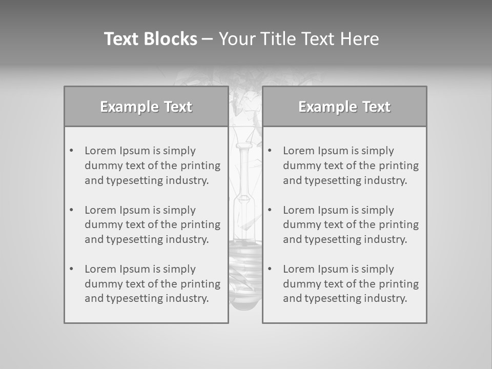 Symbol Wattage Glass PowerPoint Template