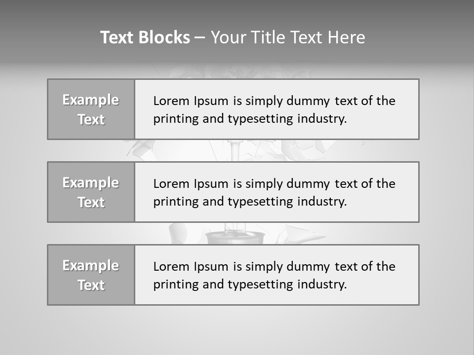 Symbol Wattage Glass PowerPoint Template
