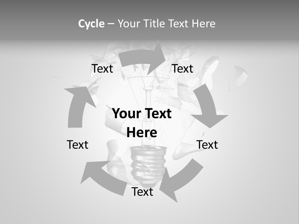 Symbol Wattage Glass PowerPoint Template