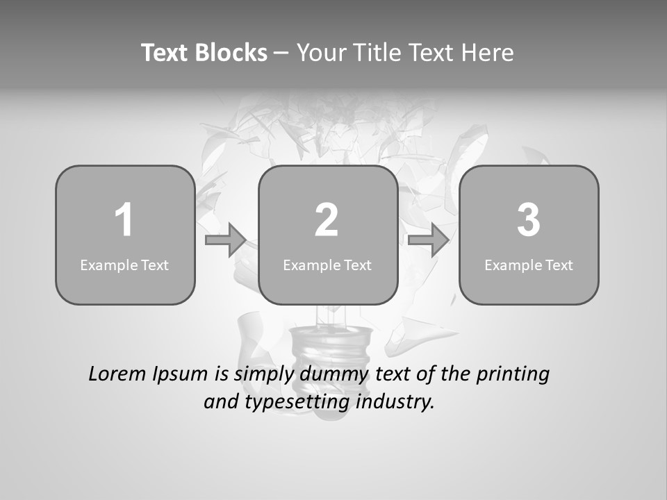 Symbol Wattage Glass PowerPoint Template