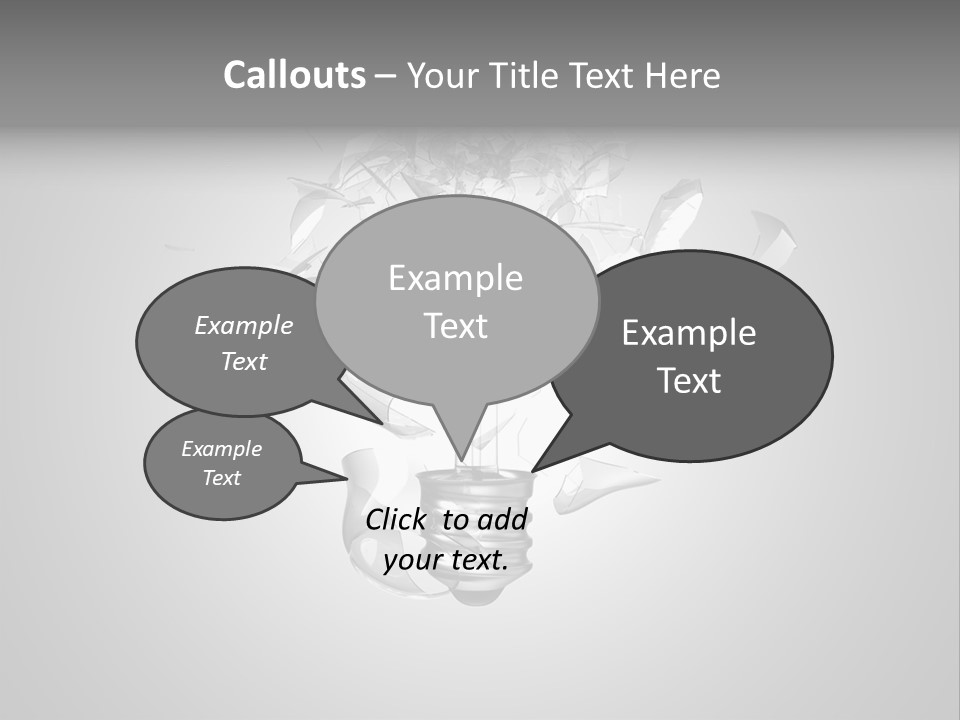 Symbol Wattage Glass PowerPoint Template