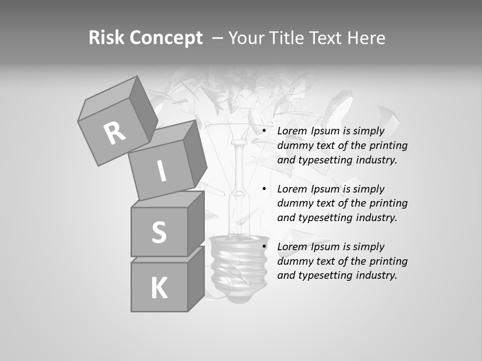 Symbol Wattage Glass PowerPoint Template