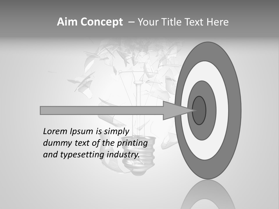 Symbol Wattage Glass PowerPoint Template