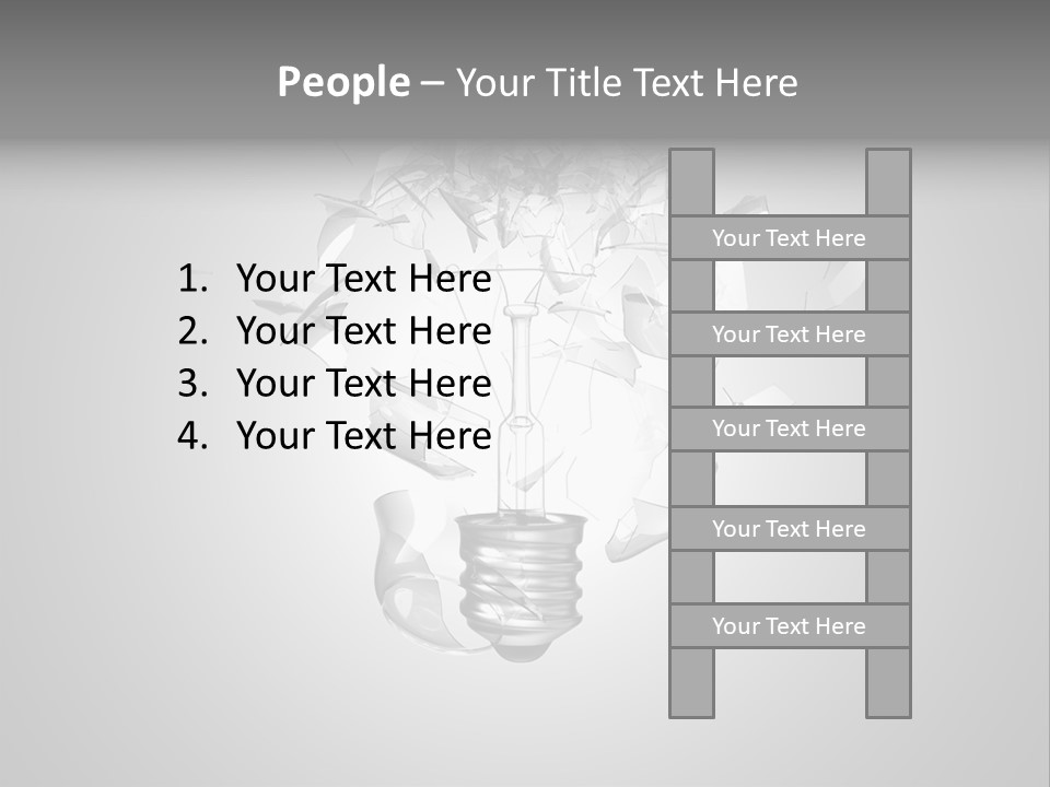 Symbol Wattage Glass PowerPoint Template