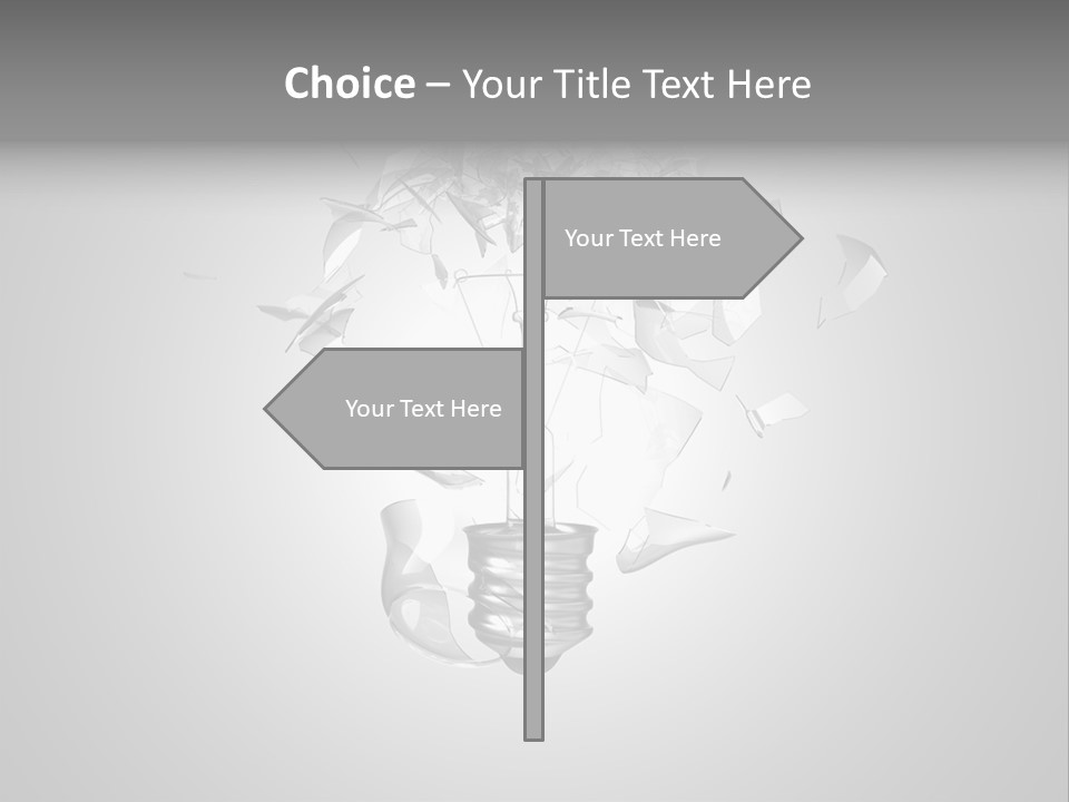 Symbol Wattage Glass PowerPoint Template