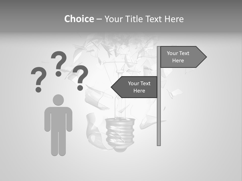 Symbol Wattage Glass PowerPoint Template