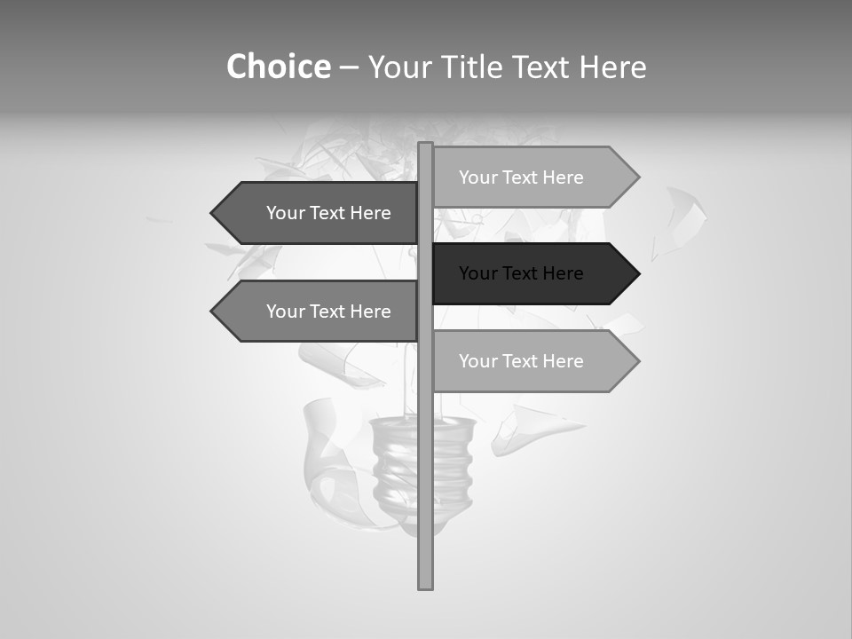 Symbol Wattage Glass PowerPoint Template