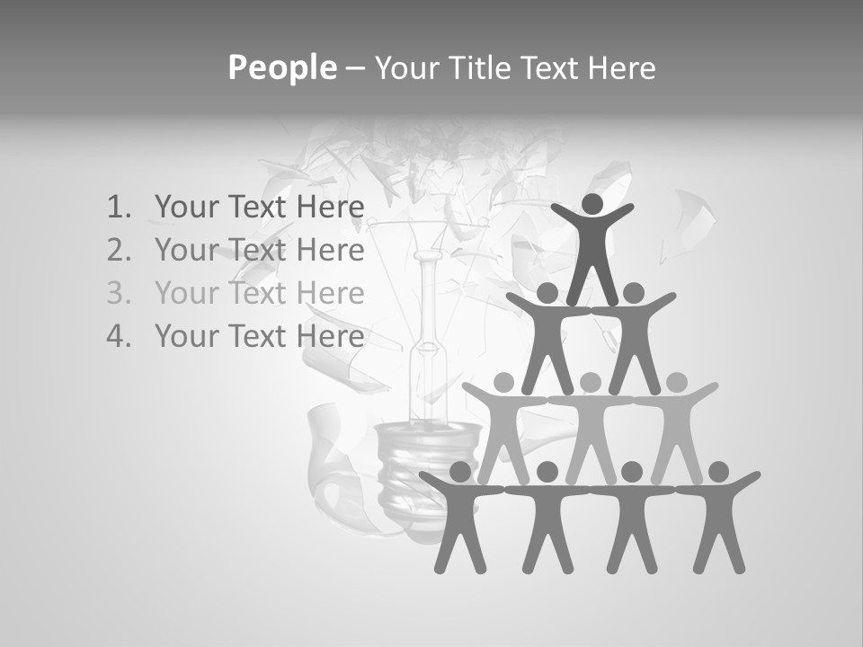 Symbol Wattage Glass PowerPoint Template