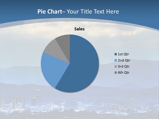 Illuminated Cityscape Town PowerPoint Template