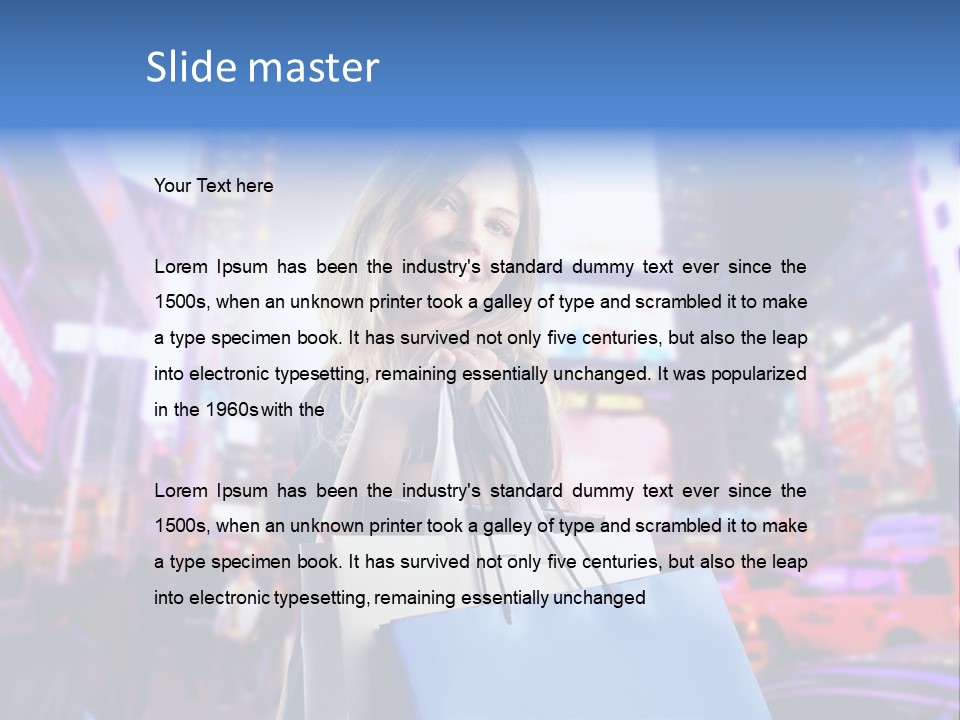 Shop Fashion Group PowerPoint Template