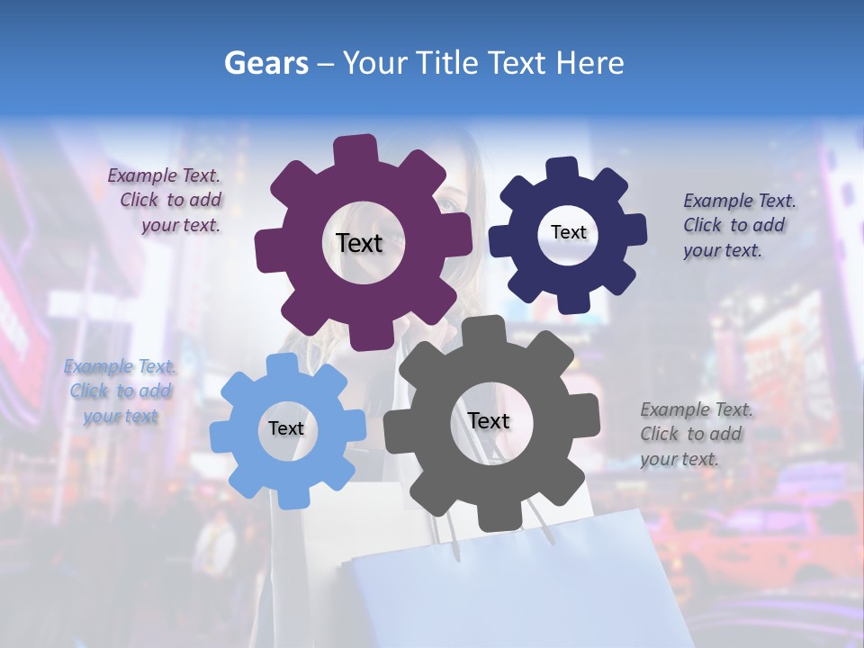 Shop Fashion Group PowerPoint Template