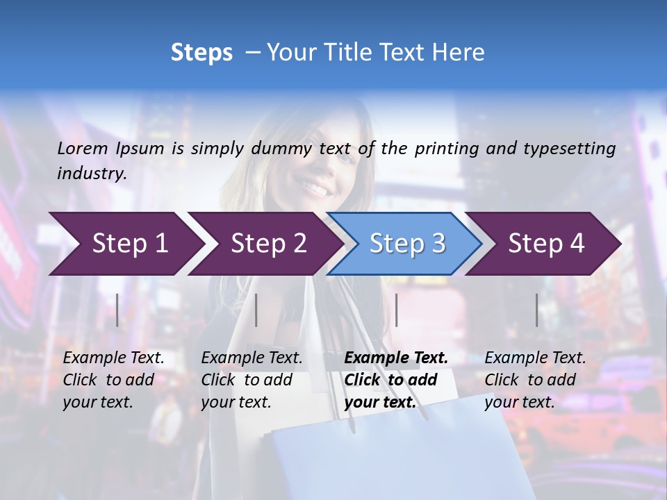 Shop Fashion Group PowerPoint Template
