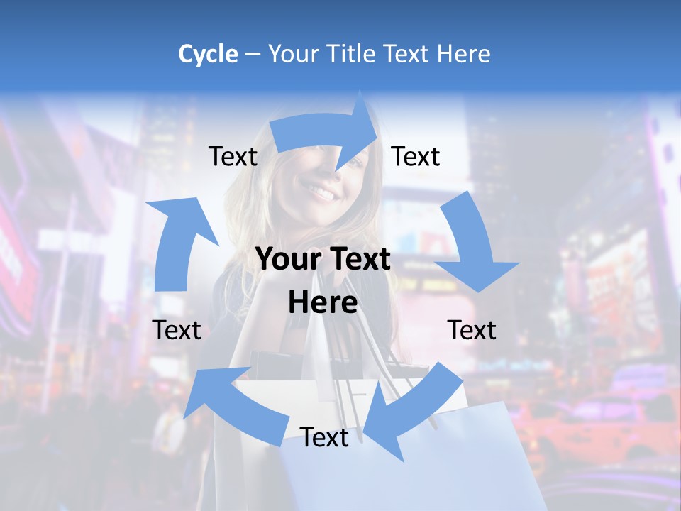 Shop Fashion Group PowerPoint Template