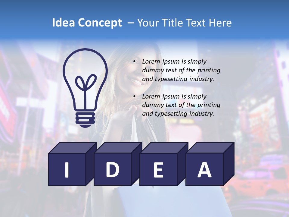 Shop Fashion Group PowerPoint Template