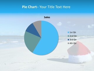 Santa Isolated Blue PowerPoint Template