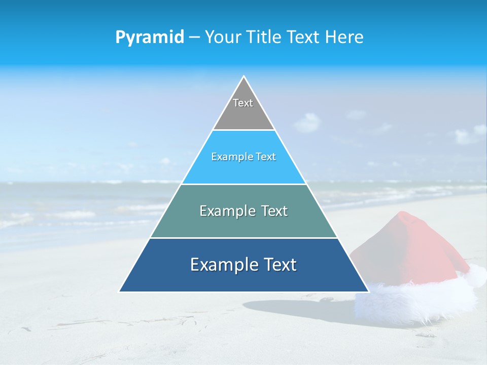 Santa Isolated Blue PowerPoint Template