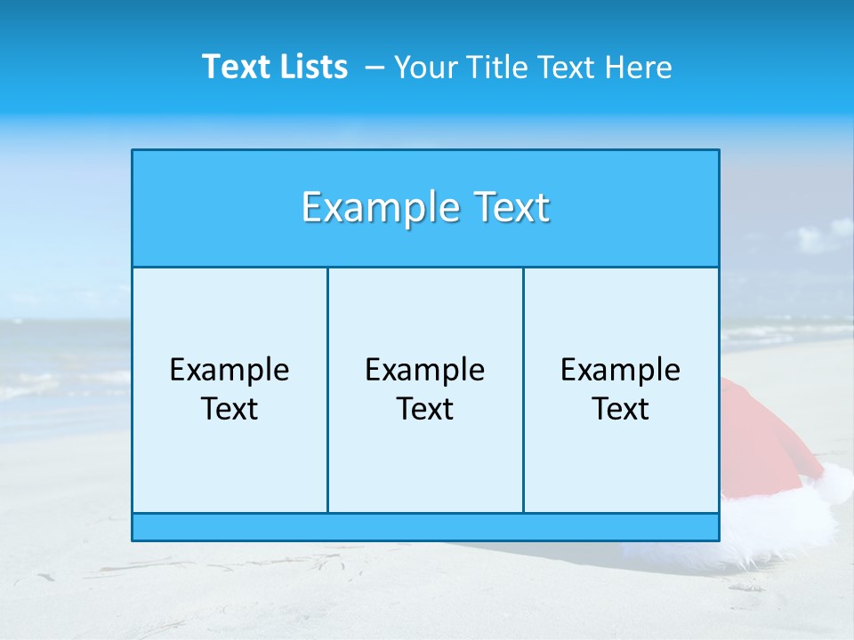 Santa Isolated Blue PowerPoint Template