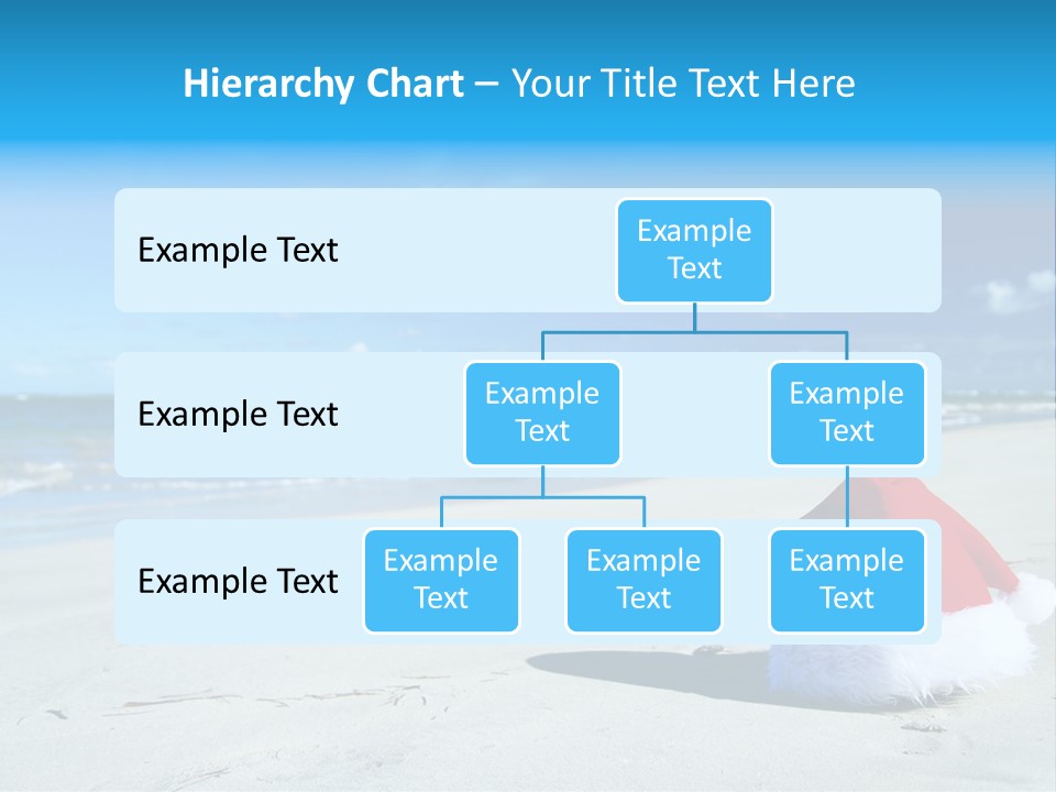Santa Isolated Blue PowerPoint Template