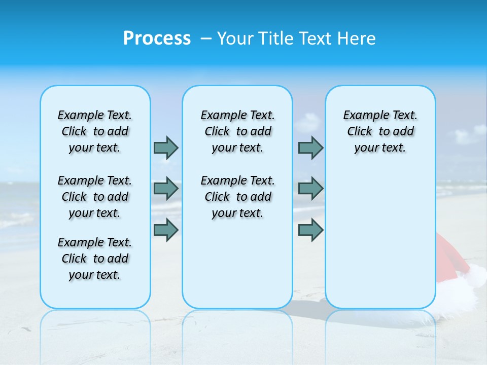 Santa Isolated Blue PowerPoint Template