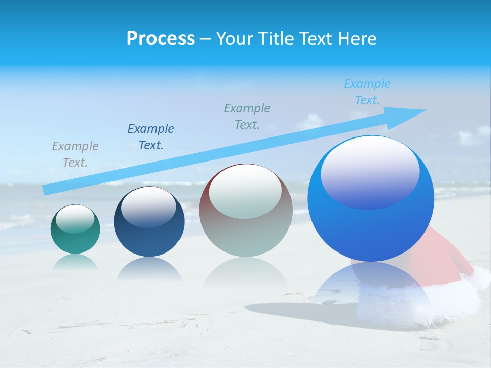 Santa Isolated Blue PowerPoint Template