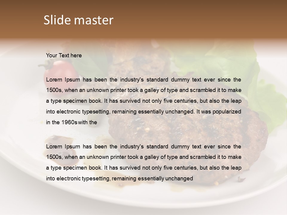 Groceries Chuck Bean PowerPoint Template