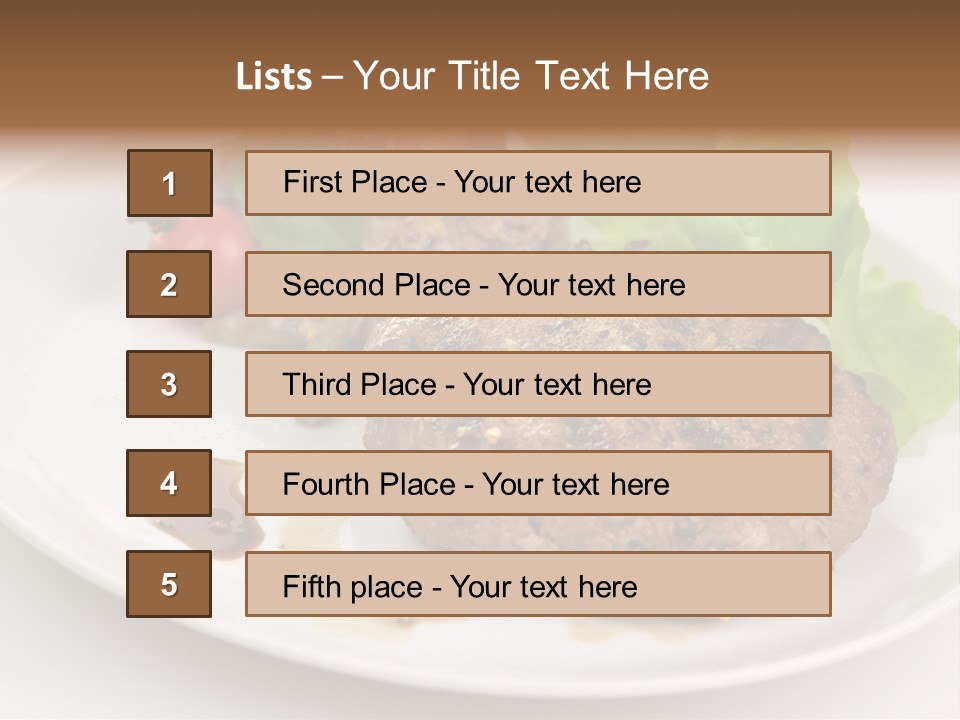 Groceries Chuck Bean PowerPoint Template