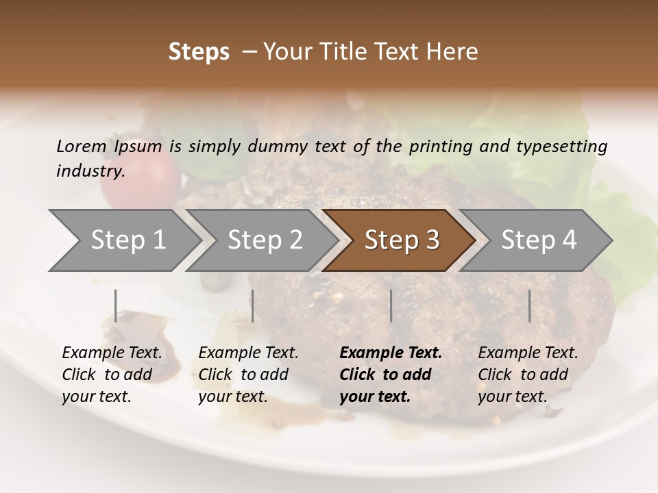 Groceries Chuck Bean PowerPoint Template