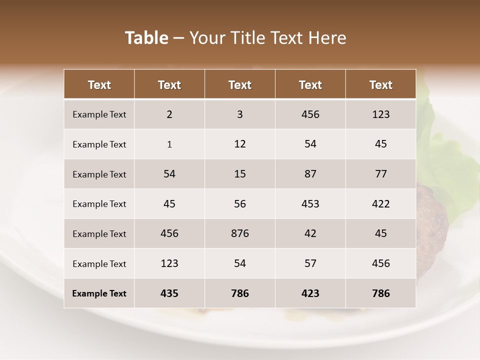 Groceries Chuck Bean PowerPoint Template