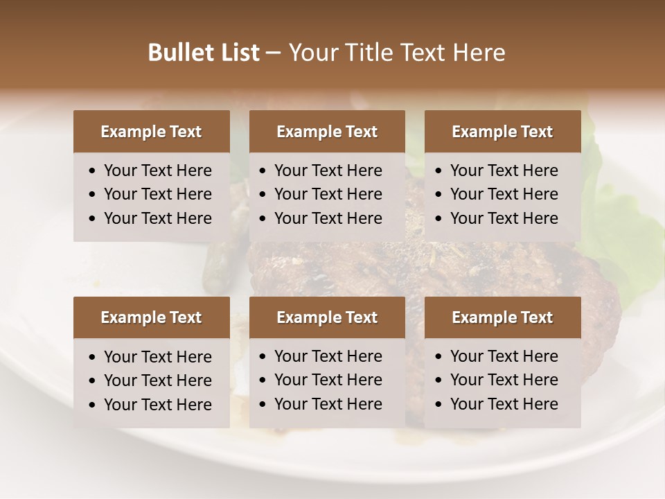 Groceries Chuck Bean PowerPoint Template