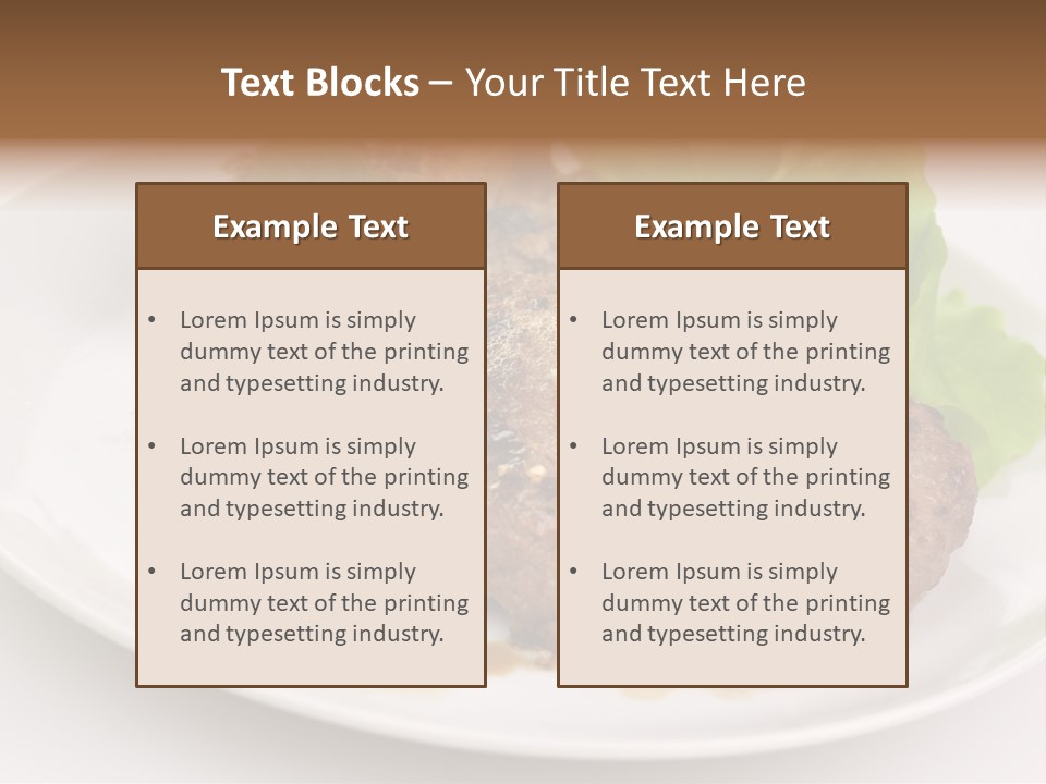 Groceries Chuck Bean PowerPoint Template