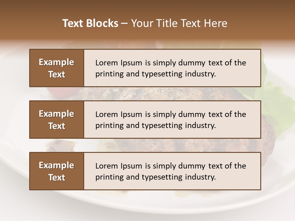 Groceries Chuck Bean PowerPoint Template