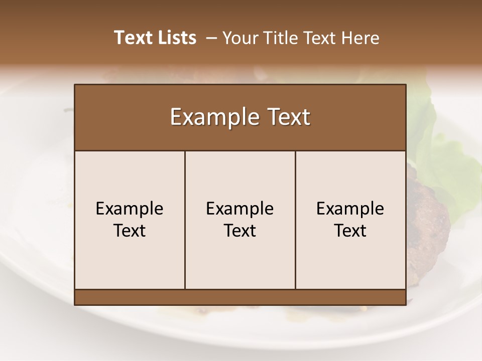 Groceries Chuck Bean PowerPoint Template