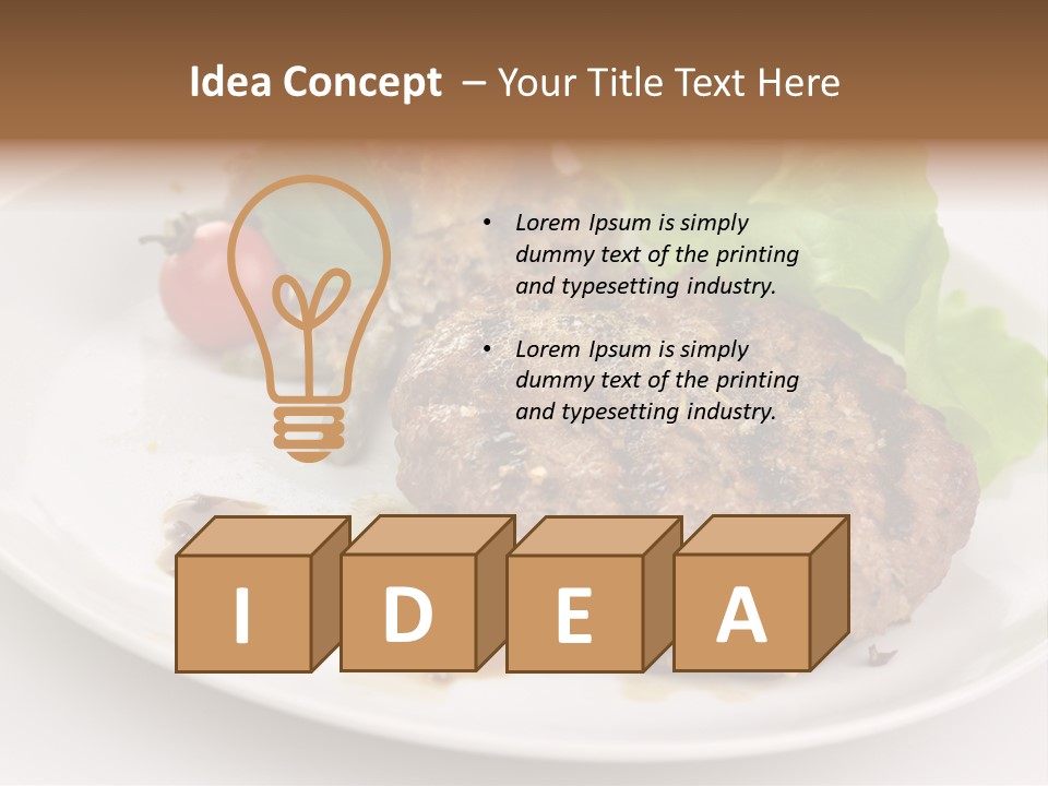 Groceries Chuck Bean PowerPoint Template