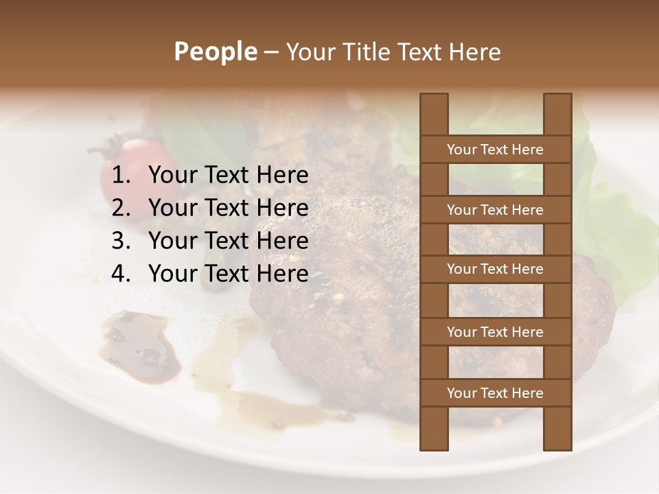 Groceries Chuck Bean PowerPoint Template