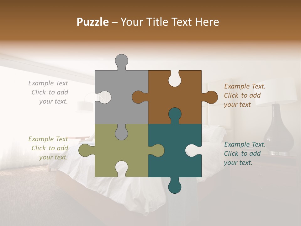 Business Bedroom Light PowerPoint Template