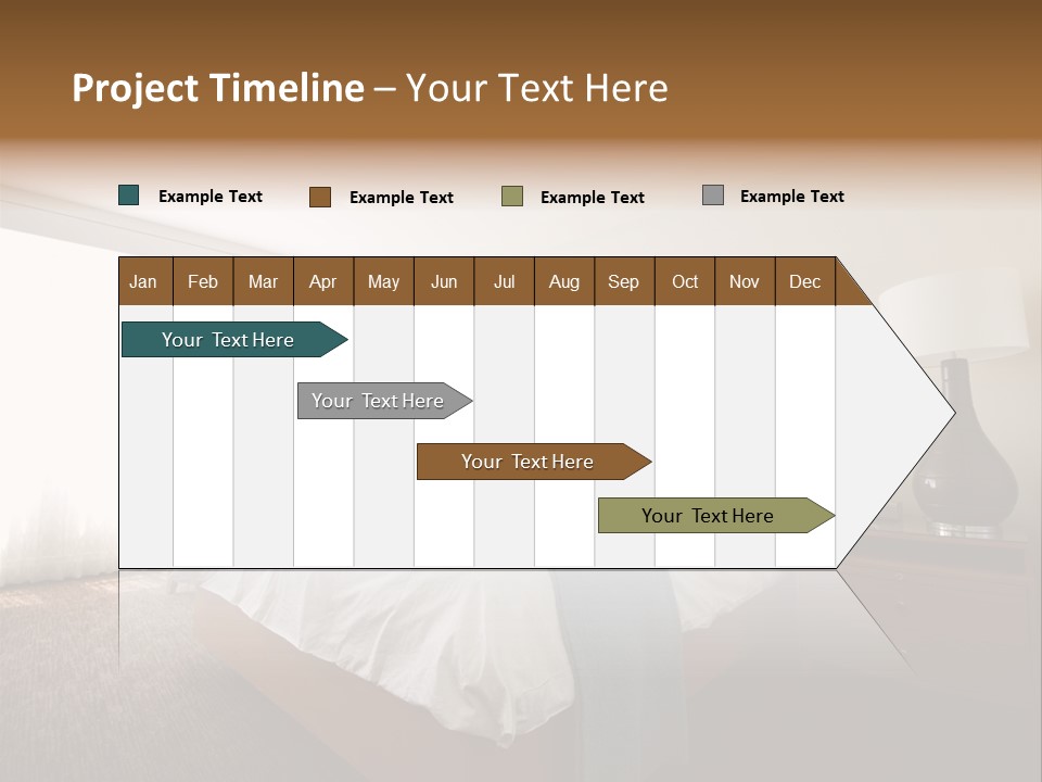 Business Bedroom Light PowerPoint Template