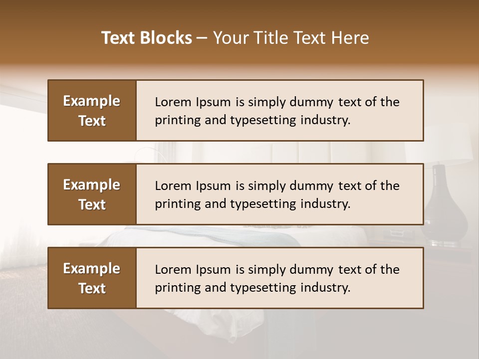 Business Bedroom Light PowerPoint Template