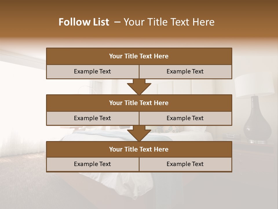 Business Bedroom Light PowerPoint Template