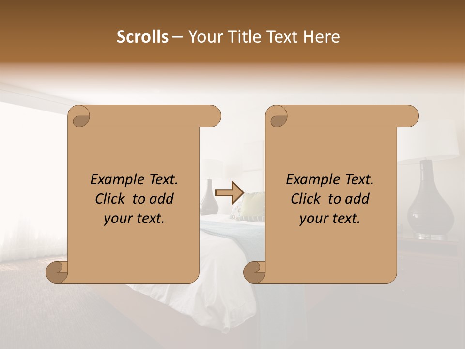 Business Bedroom Light PowerPoint Template